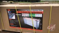 Tool Chest 72inch, 15 Drawers TMG-WB72156S, New