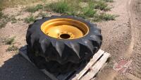 9.00x24 Ag Tire with 8 hole rims, H51