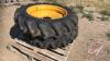 9.00x24 Ag Tire with 8 hole rims, H51 - 5