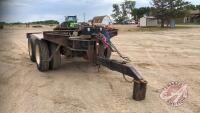 Homemade T/A dolley with spring ride, air, brakes, hyd lift on hitch, 11R24.5 rubber, NO TOD, H59