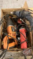 Corded and air power tools- Rigid saws all, Milwaukee grinder, 1/2” air impact, H48