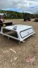 6.5ft fibre glass truck cap w/ side access door, H67 ***keys - office trailer***