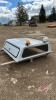 6.5ft fibre glass truck cap w/ side access door, H67 ***keys - office trailer*** - 2