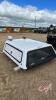 6.5ft fibre glass truck cap w/ side access door, H67 ***keys - office trailer*** - 5