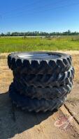 12.4-24 Tires on Case IH Rims, H63