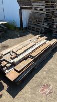 Pallet - misc lumber, plywood, 2x4 etc, H58