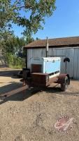 Hobart gas welder on trailer, welder/generator, Ford 200 inline 6 gas motor, H10