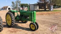 1940 JD B Tractor with s/n 92892, H96 ***manual - office trailer***