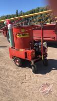 Agri Metal bale shredder for square bales, 8hp Honda engine, H129