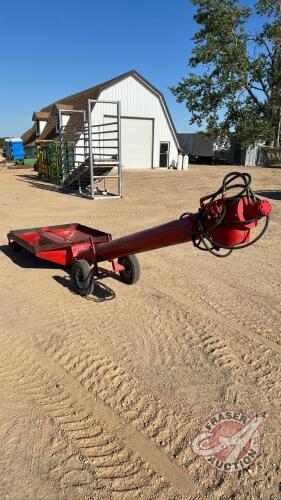 8 in Farm King Transfer auger on wheels, single auger in hopper, H126