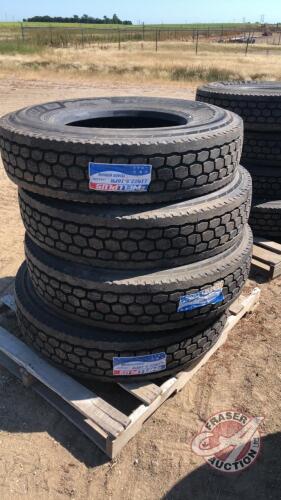 11R22.5 Well Plus WDM966 Tires, New, H117