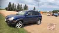 2005 Hyundai Tucson GLS V6 4x4 Sport Utility, 223,375 showing, VIN# KM8JM72D45U148097, H135, Owner: Jamie B Haegeman, Seller: Fraser Auction_________________ ***keys, TOD - office trailer***