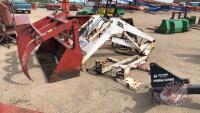 6ft Case 56L loader with bucket/grapple, mounting brackets for Case 1490, H88