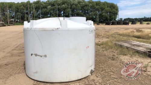 1250 gal Free-form water tank, no valve, H74