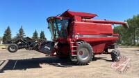 2000 CaseIH 2388 Axial-Flow SP Combine with 2015 pick-up, chauff spreader, auger, 30.5L-32 front rubber, 16.4-16.1 rear rubber, 2887 threshing hrs showing, 3600 engine hrs showing, s/n JJC0267307, H158