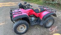 2001 Honda TRX450ES 4x4 Quad, VIN# 478TE226414205058, H163 ***keys - office trailer***