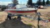 1980 14ft Vanguard Boat, Mariner Magnum 40 engine, s/n 11335 with 1977 EZ Loader Trailer, Vin# 800948 (low oil sensor not working), H163 Owner: Virden Recreation and Water Sport Ltd, Seller: Fraser Auction__________________ ***TOD, keys - office trailer** - 3