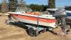 1980 14ft Vanguard Boat, Mariner Magnum 40 engine, s/n 11335 with 1977 EZ Loader Trailer, Vin# 800948 (low oil sensor not working), H163 Owner: Virden Recreation and Water Sport Ltd, Seller: Fraser Auction__________________ ***TOD, keys - office trailer** - 5