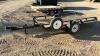 Homemade 8x4 Utility trailer, tilt deck, spare tire, H164, Owner: Dean R Hebert, Seller: Fraser Auction______________ ***tod - office trailer***