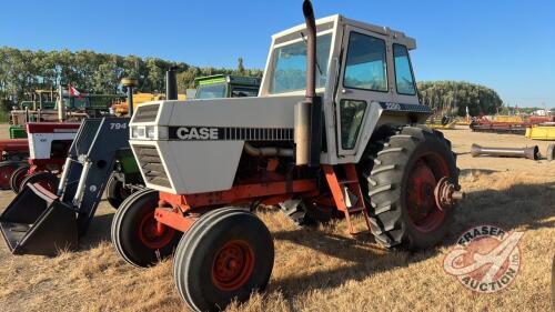 Case 2290 Tractor, 8673 hrs showing, H161, ***keys - office trailer***