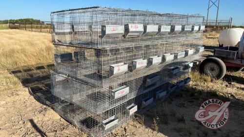 Rabbit Cages, 4 units with 16 compartments each, H162