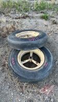 (2) 7.50-14 tire on rims, (C), H160