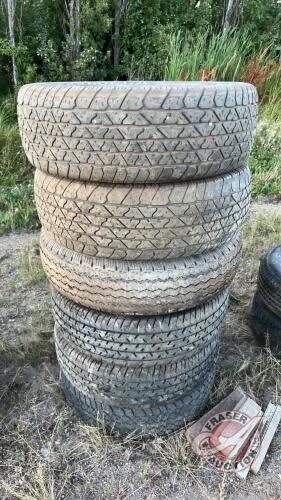 (6) assorted 15in tires (L), H160