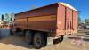 1980 International Grain Dump Truck with 20ft Box and hoist, NO BRAKES, 108,644 showing, VIN# KCA13585, H172, Owner: Peter Wiebe, Seller: Fraser Auction______________ ***TOD, keys - office trailer*** - 3