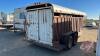 1988 16ft Bobco Livestock Trailer, Brown, VIN#, H175 Owner: Nichola C Scale, Seller: Fraser Auction _________________ ***TOD - office trailer*** - 4