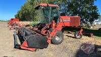 CaseIH 8820 Swather with 16ft hay header, 2802 Hrs showing, s/n CFH0049525, H185 ***keys - office trailer***