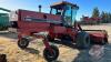 CaseIH 8820 Swather with 16ft hay header, 2802 Hrs showing, s/n CFH0049525, H185 ***keys - office trailer*** - 8