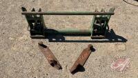 JD quick attachment frame with weld on JD quick attach brackets, H173