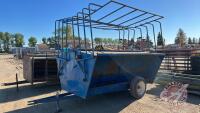 Approx 150 bushel Lewis creep feeder, with panels, H182