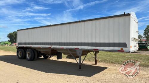 1983 40ft Load King t/a Grain Trailer, VIN# 2L9DT3422DW004368, H200, Owner: Trent G Olmstead, Seller: Fraser Auction____________ ***TOD - office trailer*Handle in office-shed***