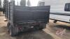 12ft Homemade Dump/platform utility Trailer, self contained hyd system w/ remote, 8ft dump and 4ft platform, VIN# Homemade, H204, Owner: Gontree Tree Service Ltd, Seller: Fraser Auction______________________ ***TOD - office trailer*** - 8