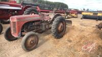 Ferguson TE20 Gas 20hp Tractor, with 6ft 3pt blade, 3pt, hyd, H213 ***keys stuck in ignition***