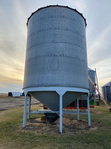 *Approx 2350-bushel Westeel Bin on Westeel hopper cone w/DBL skids, (bin #13) BINS MUST BE REMOVED BY JULY 15th, 2021