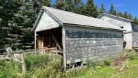 12ft x 20ft garage framed for overhead door (to be moved), J33