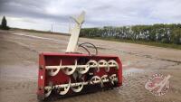 8ft Farm King DBL auger 3pt snow blower, pto blower and Auger, 540 PTO, hyd cylinder for chute, s/n 204034011, J39