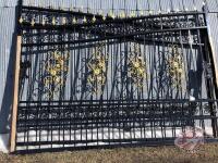 Decorative Iron Gates 20' New