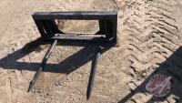 Walco skid steer quick attach bale fork, J31