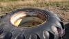 18.4-34 Tractor tires on rims with fluid, J45 - 2