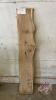 Oak Live Edge Slab - 58inL x 11inW x 1 1/4in thick, J38 (#1)