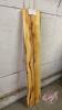 Poplar Live Edge Slab - 61inLx10inWx 1.25in thick, (#13) J38 - 2