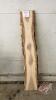 Ash Live Edge Slab - 63inLx11inWx 1in thick, (#6)J38