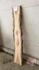 Ash Live Edge Slab - 63inLx11inWx 1in thick, (#6)J38 - 2