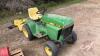 JD 212 Lawn Tractor with tiller, s/n Tractor - 098208M, Tiller s/n 400994M, Lawn mower deck, H039H, s/n 403242M, J61 ***keys - office trailer*** - 8