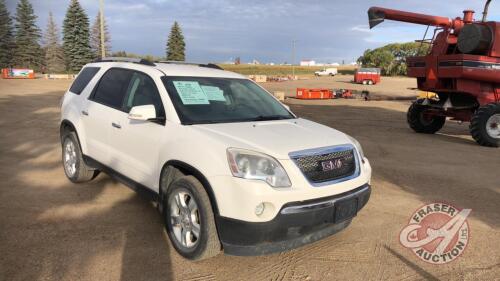 2011 GMC Acadia SLE Sport Utility, 261,218 showing, VIN# 1GKKRPED3BJ164332, J59, Owner: Lonnie D Studer, Seller: Fraser Auction__________________ ***TOD, keys - office trailer***