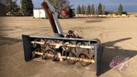 8ft Allied 3pt Snow Blower, 540 PTO, dbl auger, s/n9609093, J58