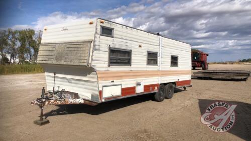 1971 22ft Cavalier Camper, bumper hitch Vin# 2668DB, J65 Owner: Noilah C Oddleifson Seller: Fraser Auction________________ ***TOD, keys - office trailer***